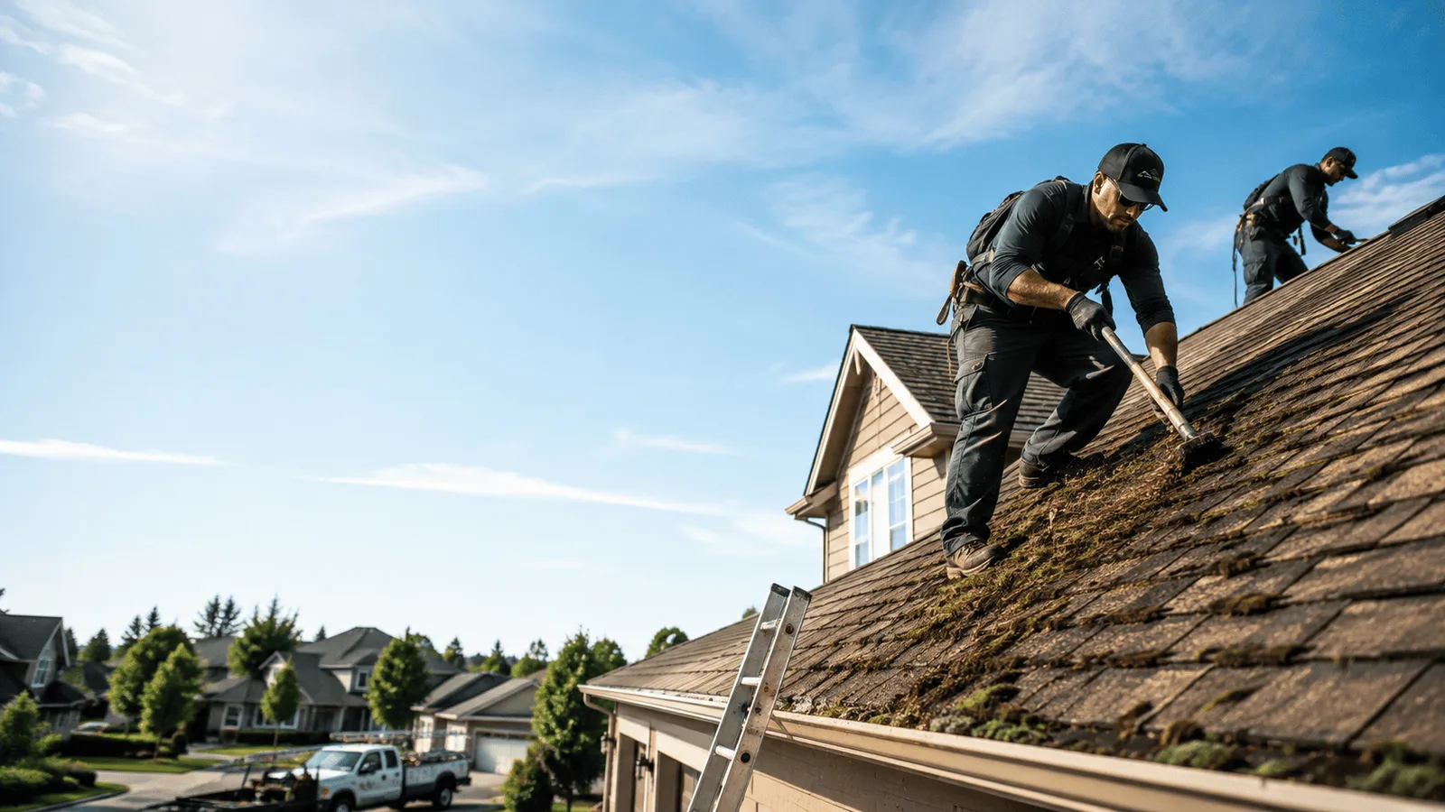 Roof Moss Removal in Polk, OH near me